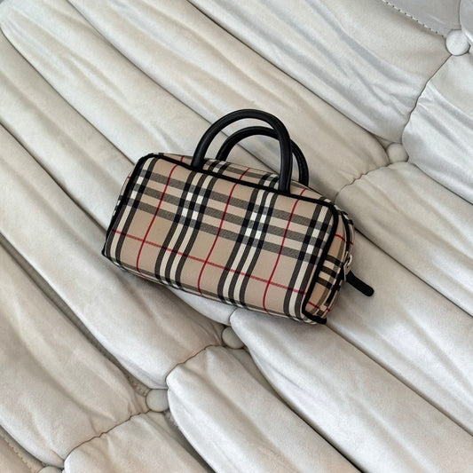 Burberry Nova Check Canvas Mini Bag